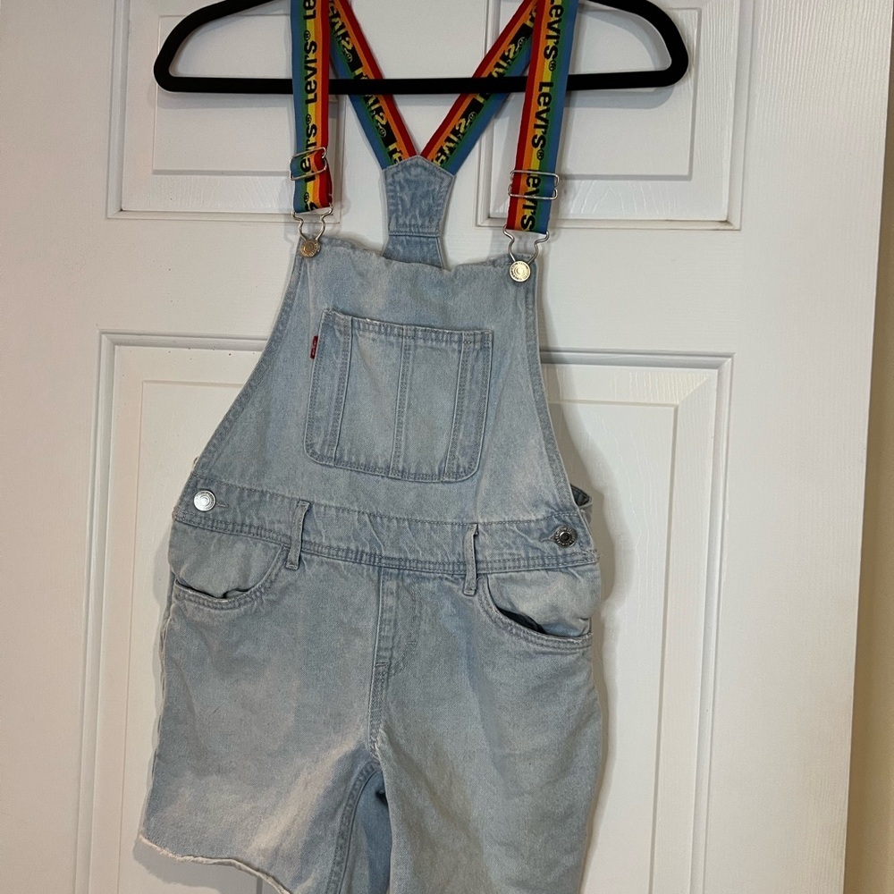 Levi's Kids Light Blue Denim Shortalls